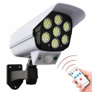 Lampara Luz Solar Simulador Cámara Ip Sensor Movimiento