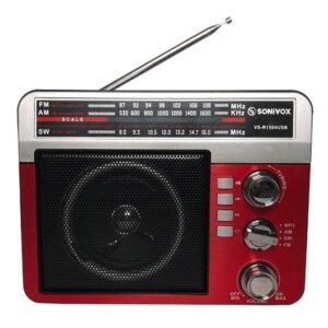 RADIO PARLANTE INALÁMBRICO AM/ FM/ SW CON PANEL SOLAR Y USB