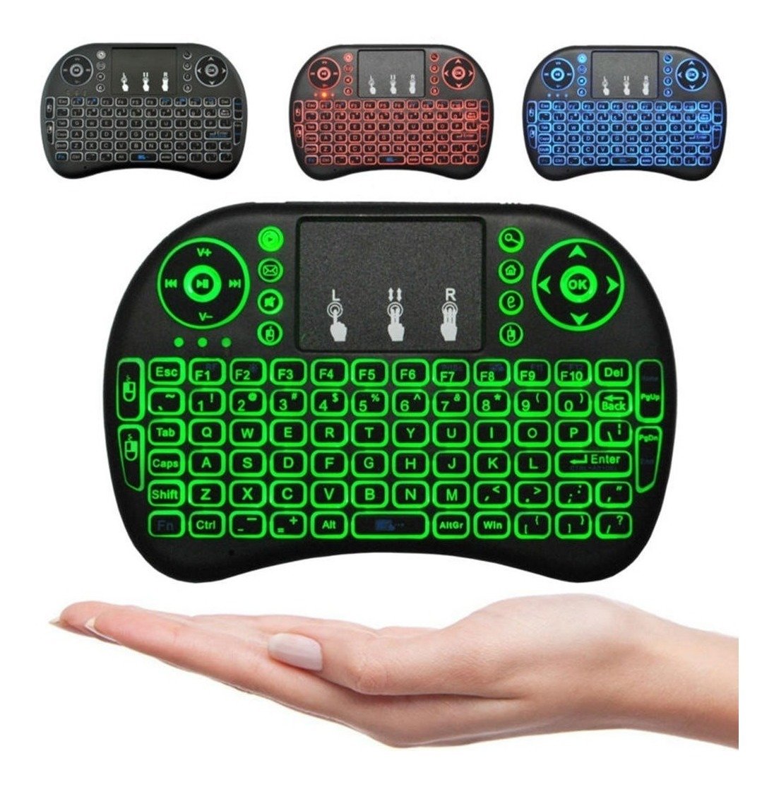Teclado Inalámbrico Control Smart Tv Mouse Portátil - Image 2