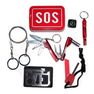 Kit De Supervivencia Sos Caja Multiusos Militar Camping