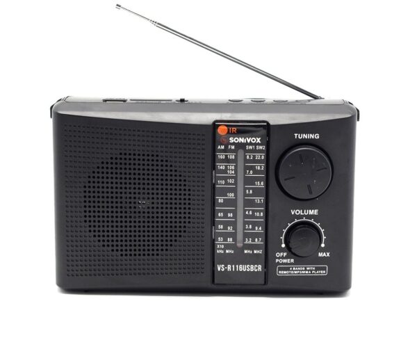 RADIO PARLANTE INALÁMBRICO AM/ FM/ SW SONIVOX VS-R116