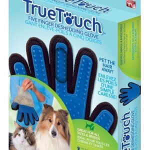 Guante True Touch Para Peinar Acariciar Gatos Y Perros