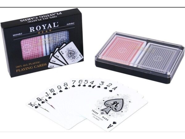 CARTAS POKER ROYAL ORIGINAL ESTUCHE 100% PLASTIFICADA - Image 2