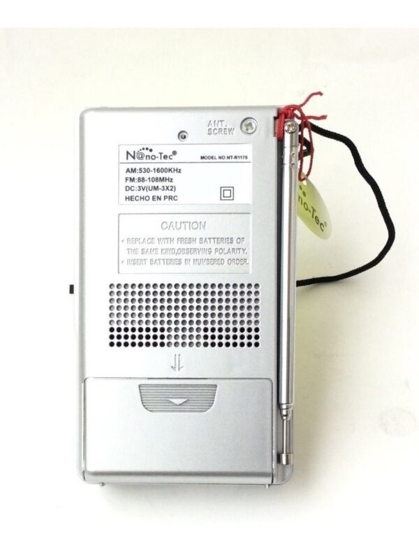 RADIO PORTATIL AM/FM USB MICRO R1175 - Image 5