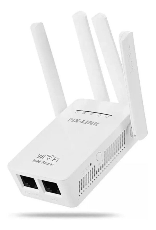 REPETIDOR  ROUTER PIX-LINK WIFI 300MBPS ROMPEMUROS