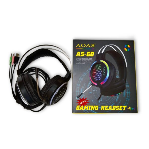 AUDÍFONOS GAMER PARA PS4 XBOX PC AOAS AS-60