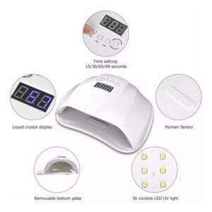 Lampara Para Uñas Ufo 72 W Uv- Led