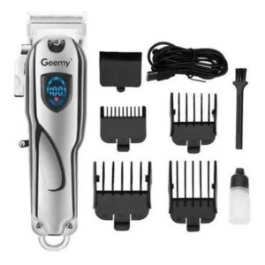 Maquina Peluquera Geemy Inalambrica 6567 Recargable 4 Guías
