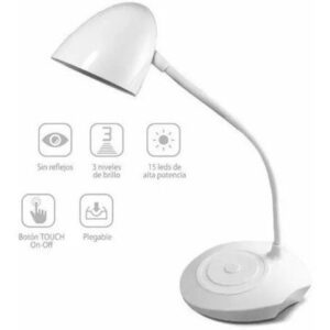 Lampara Led Escritorio Flexible Tactil Recargable