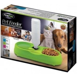 Alimentador De Mascotas Perros Y Gatos Pet Feeder Fine Pet