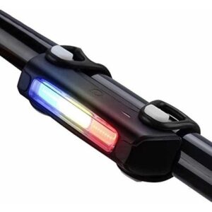 Luz Recargable para Bicicleta 3 Colores En 1 Tipo Sirena Policia