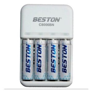 BATERÍAS BESTON AA MAH 1500 RECARGABLE PACK X4 + CARGADOR