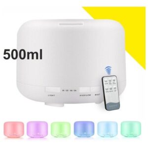 HUMIDIFICADOR DIFUSOR AROMA 7 LED 500 ML