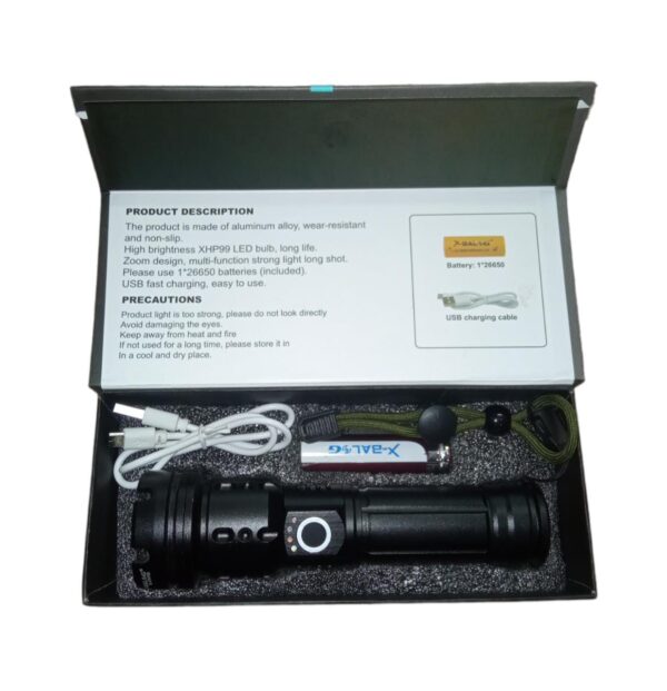 LINTERNA USB RECARGABLE XHP99 - Image 3