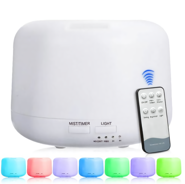 HUMIDIFICADOR DIFUSOR DE AROMAS AROMATERAPIA CONTROL 300ML