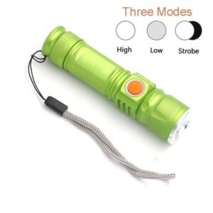 LINTERNA RECARGABLE LED TACTICA USB MILITAR 3800LM