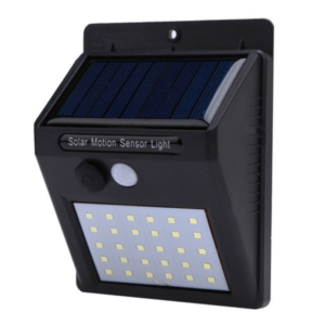 Lampara Luz 20 Led Recargable Solar Sensor Noche Nocturno