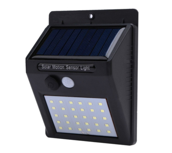 Lampara Luz 20 Led Recargable Solar Sensor Noche Nocturno