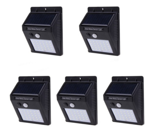 Lampara Luz 20 Led Recargable Solar Sensor Noche Nocturno - Image 3
